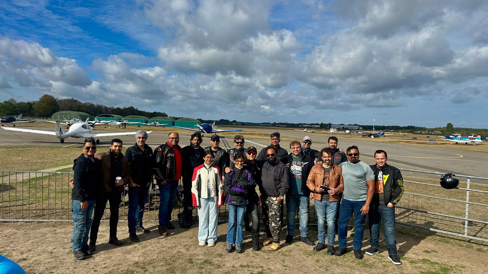 The Tribe at the airfield